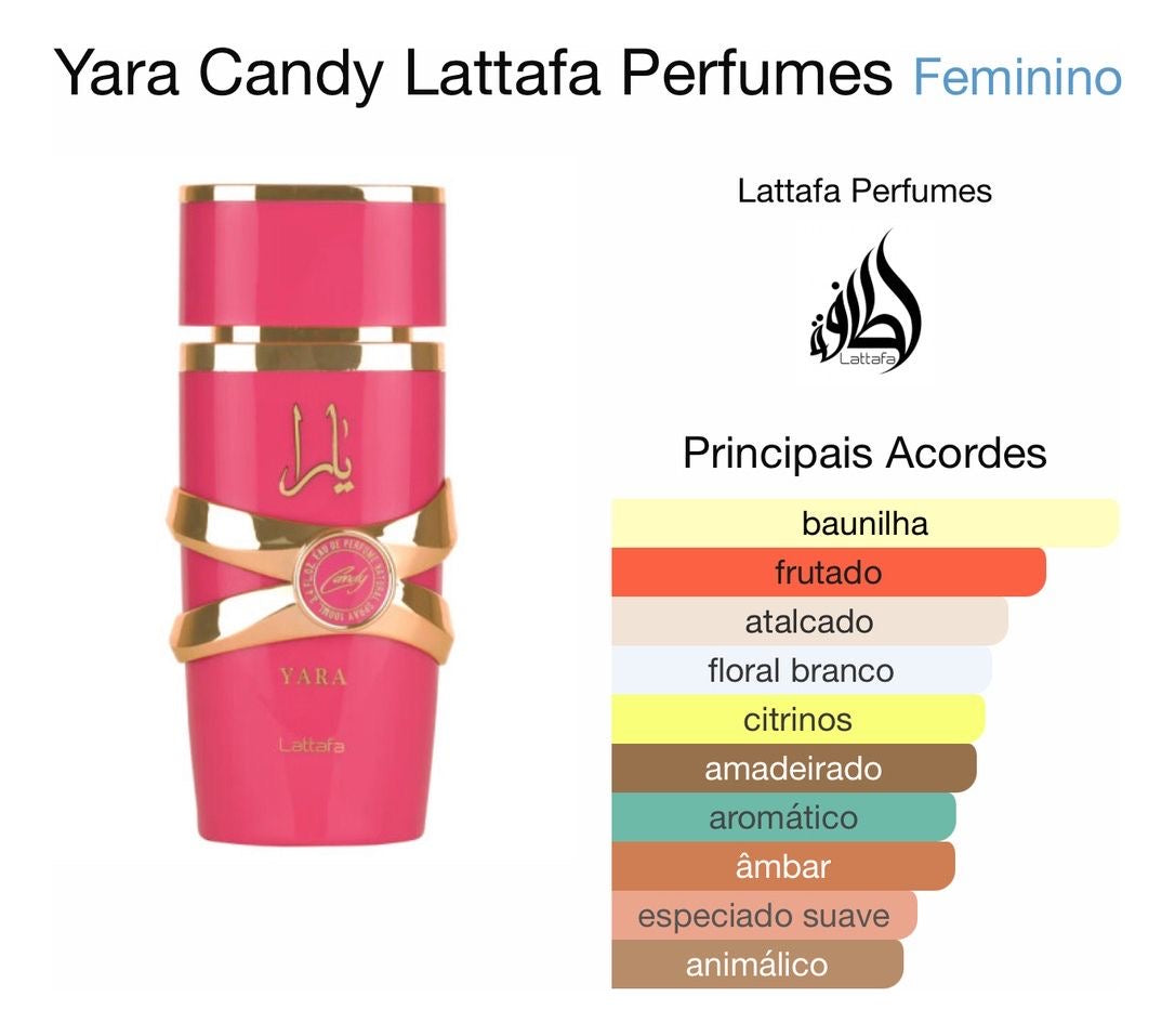 Yara Candy Lattafa Perfume Árabe 100ml